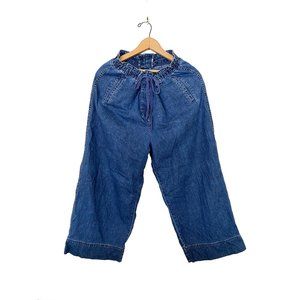 VINTAGE DRAWSTRING WIDE LEG JEANS